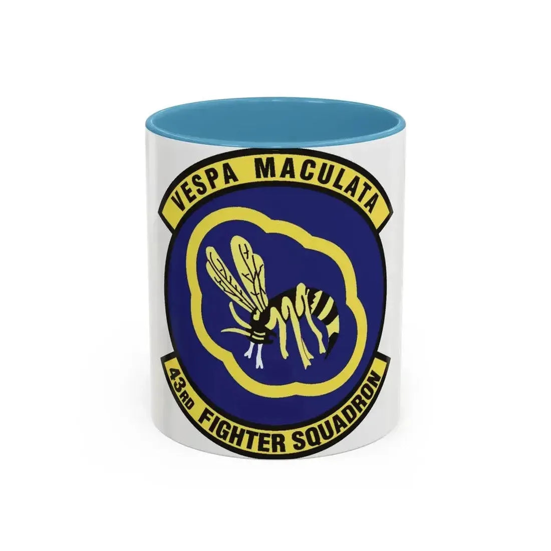43d Fighter Squadron (U.S. Air Force) Accent Coffee Mug 11oz Light Blue - Go Mug Yourself