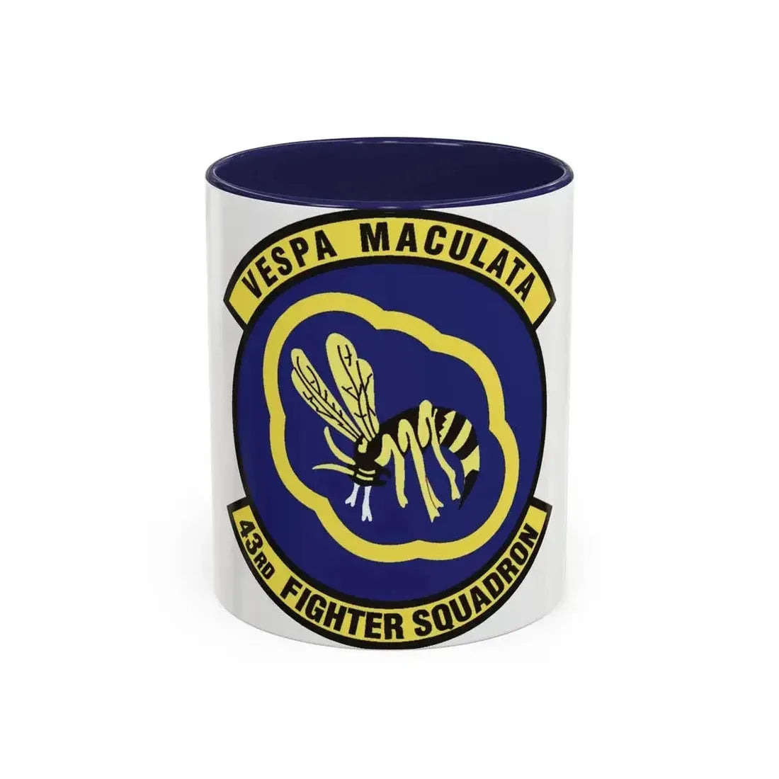 43d Fighter Squadron (U.S. Air Force) Accent Coffee Mug 11oz Navy - Go Mug Yourself