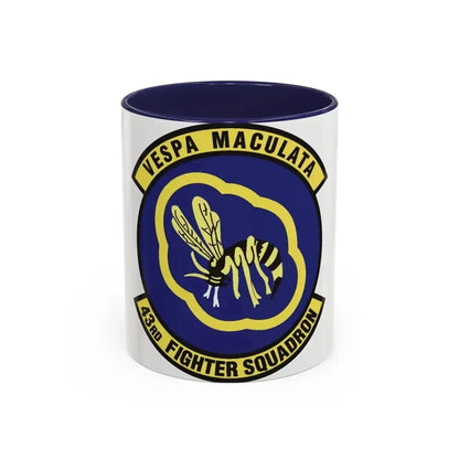 43d Fighter Squadron (U.S. Air Force) Accent Coffee Mug 11oz Navy - Go Mug Yourself