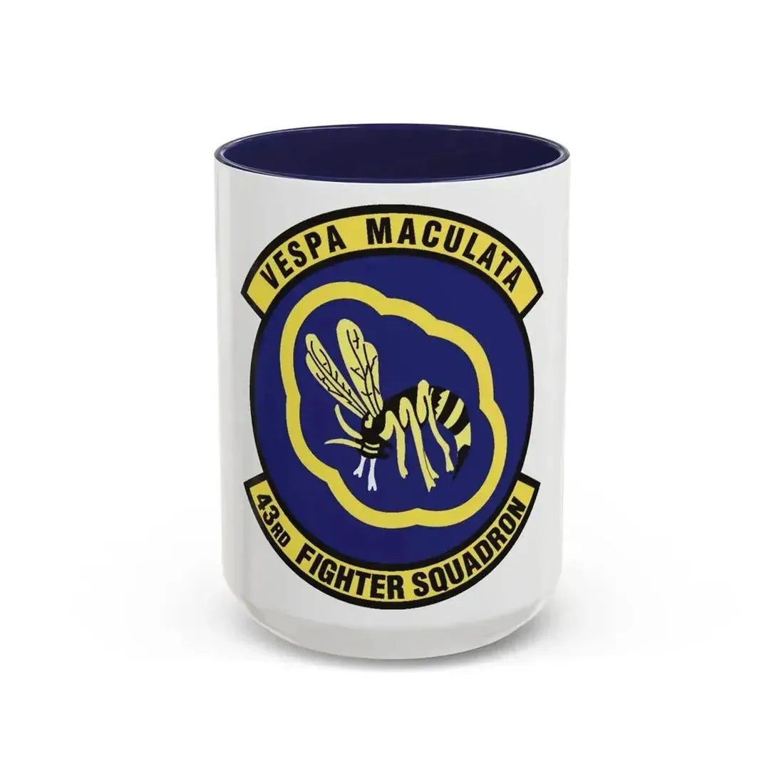 43d Fighter Squadron (U.S. Air Force) Accent Coffee Mug 15oz Navy - Go Mug Yourself