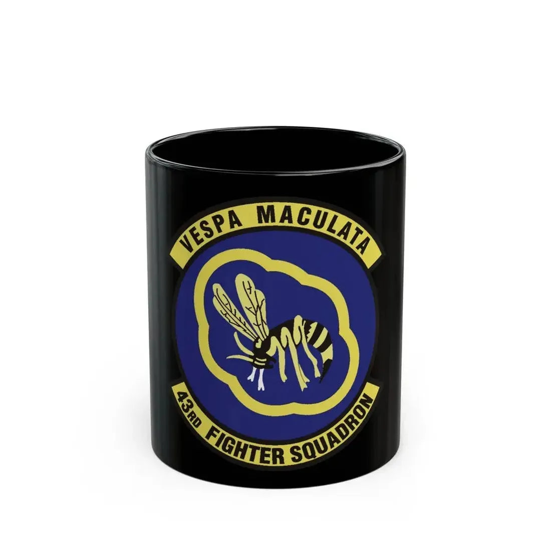 43d Fighter Squadron (U.S. Air Force) Black Coffee Mug 11oz - Go Mug Yourself