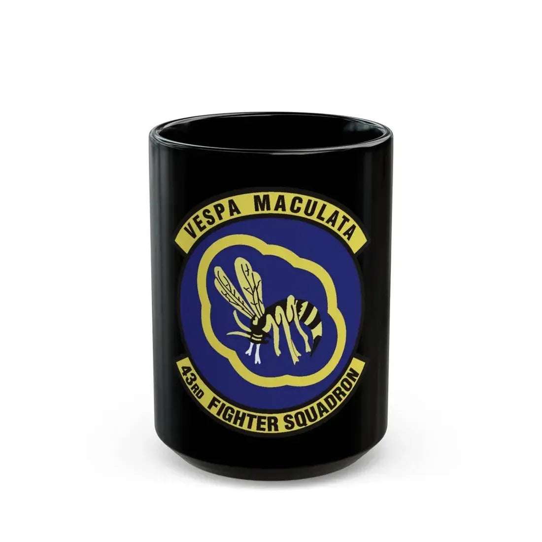 43d Fighter Squadron (U.S. Air Force) Black Coffee Mug 15oz - Go Mug Yourself