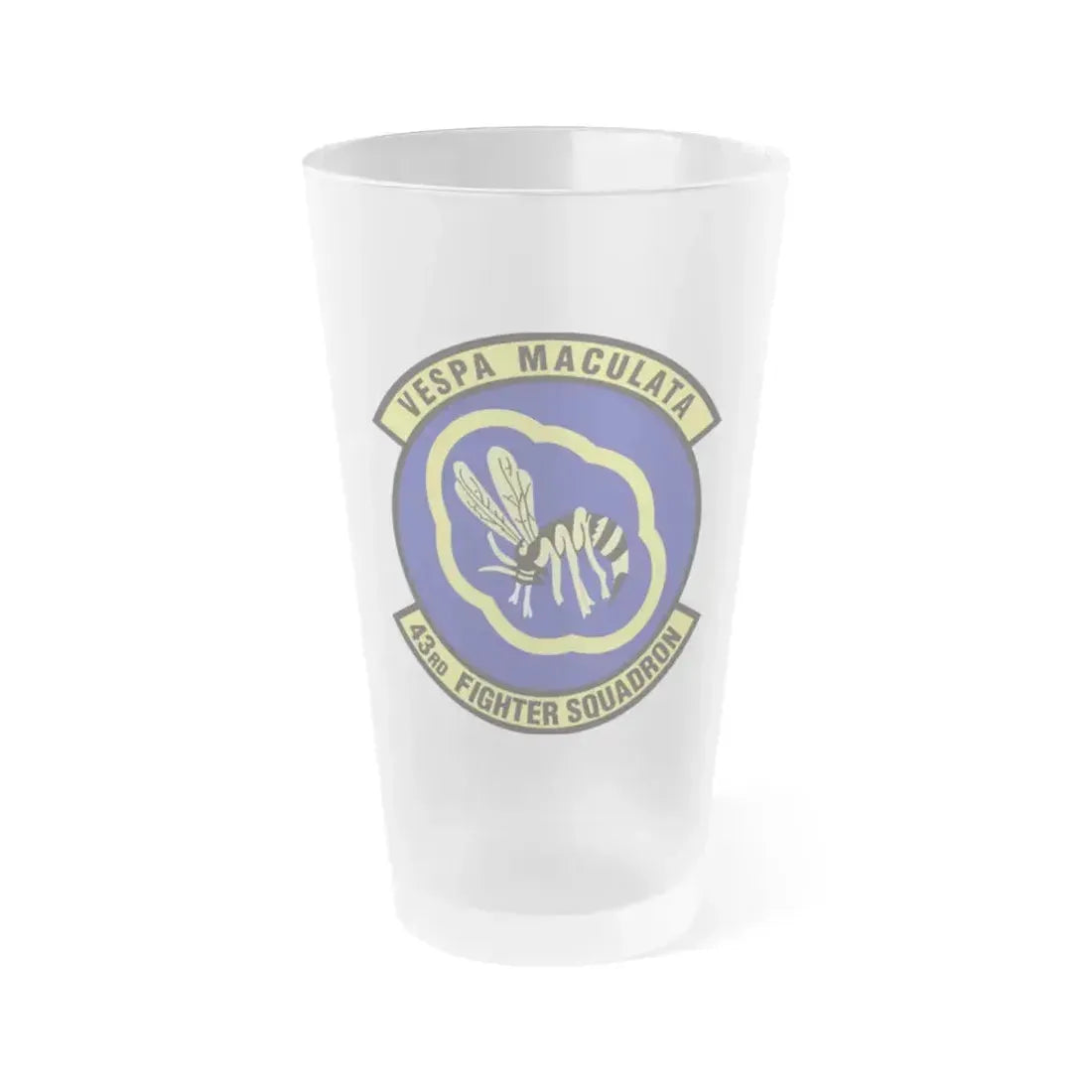 43d Fighter Squadron (U.S. Air Force) Frosted Pint Glass 16oz 16oz Frosted - Go Mug Yourself
