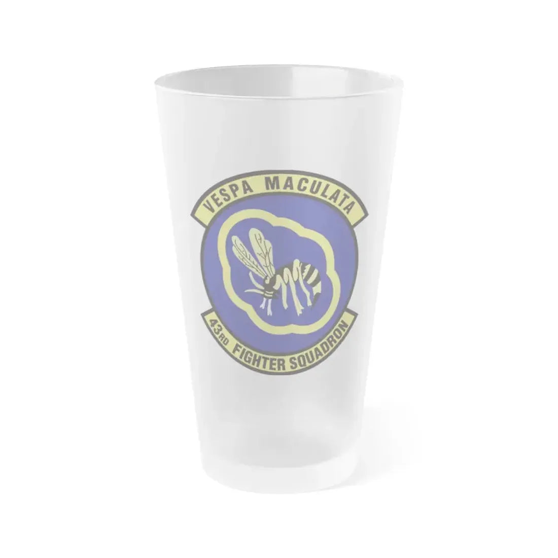 43d Fighter Squadron (U.S. Air Force) Frosted Pint Glass 16oz 16oz Frosted - Go Mug Yourself