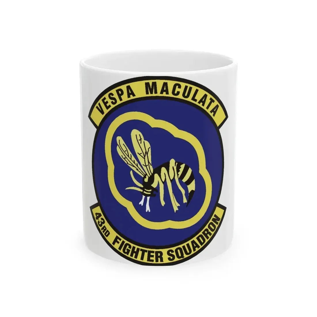 43d Fighter Squadron (U.S. Air Force) White Coffee Mug 11oz - Go Mug Yourself