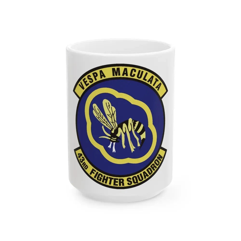 43d Fighter Squadron (U.S. Air Force) White Coffee Mug 15oz - Go Mug Yourself
