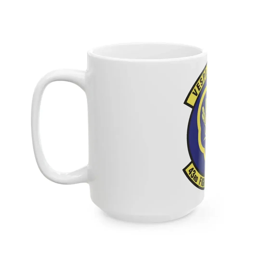 43d Fighter Squadron (U.S. Air Force) White Coffee Mug - Go Mug Yourself