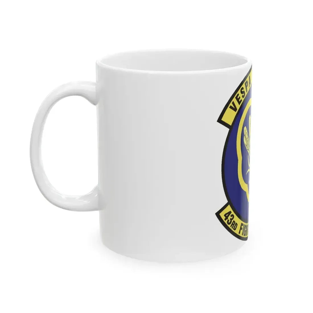 43d Fighter Squadron (U.S. Air Force) White Coffee Mug - Go Mug Yourself
