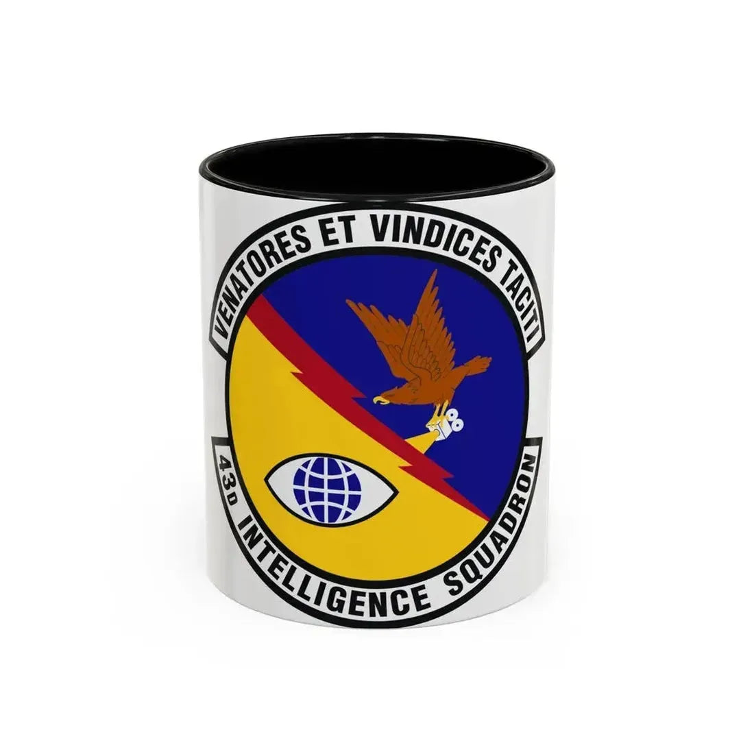 43d Intelligence Squadron (U.S. Air Force) Accent Coffee Mug 11oz Black - Go Mug Yourself