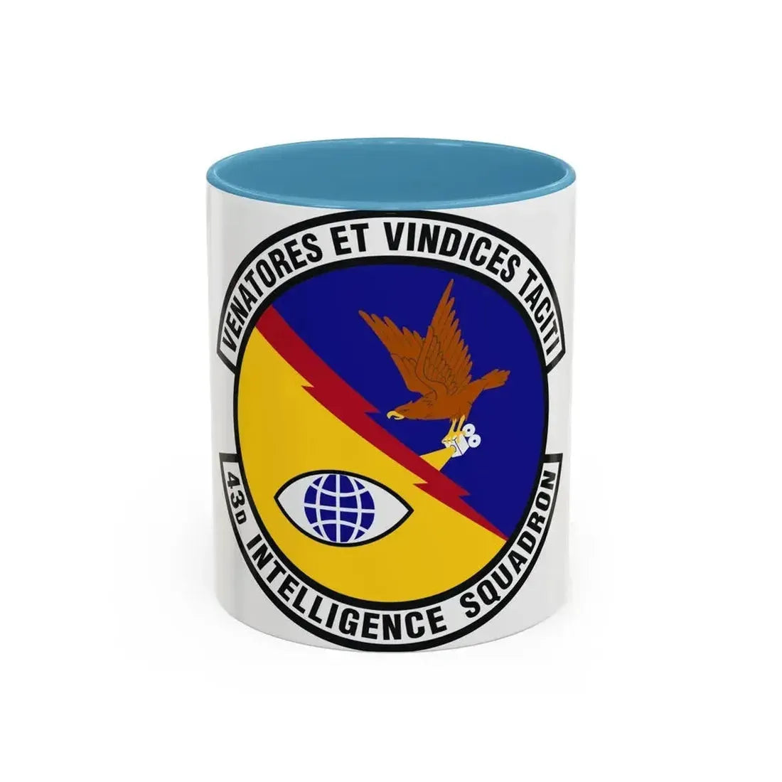 43d Intelligence Squadron (U.S. Air Force) Accent Coffee Mug 11oz Light Blue - Go Mug Yourself