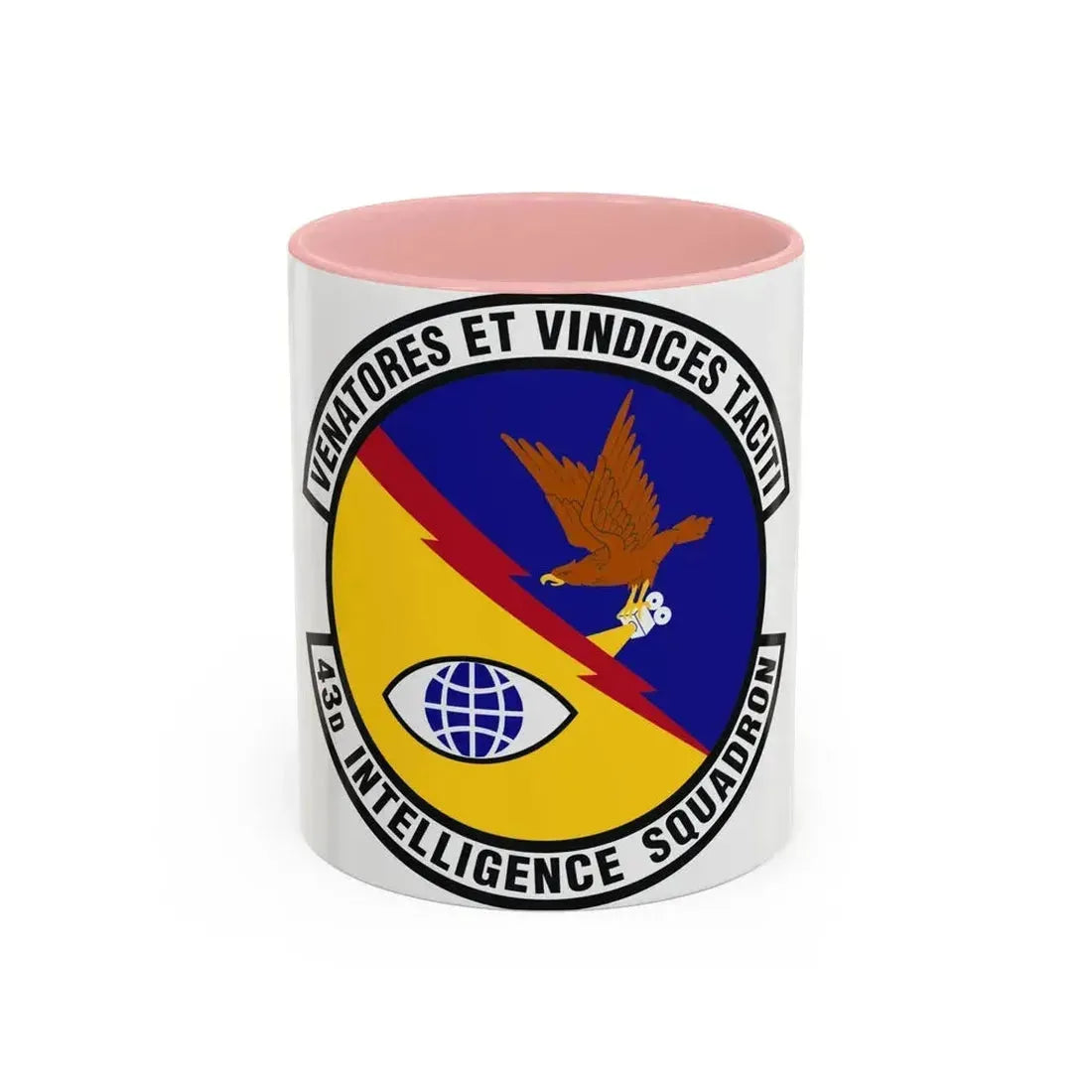 43d Intelligence Squadron (U.S. Air Force) Accent Coffee Mug 11oz Pink - Go Mug Yourself