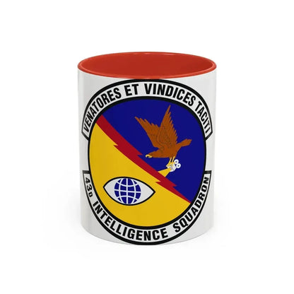 43d Intelligence Squadron (U.S. Air Force) Accent Coffee Mug 11oz Red - Go Mug Yourself