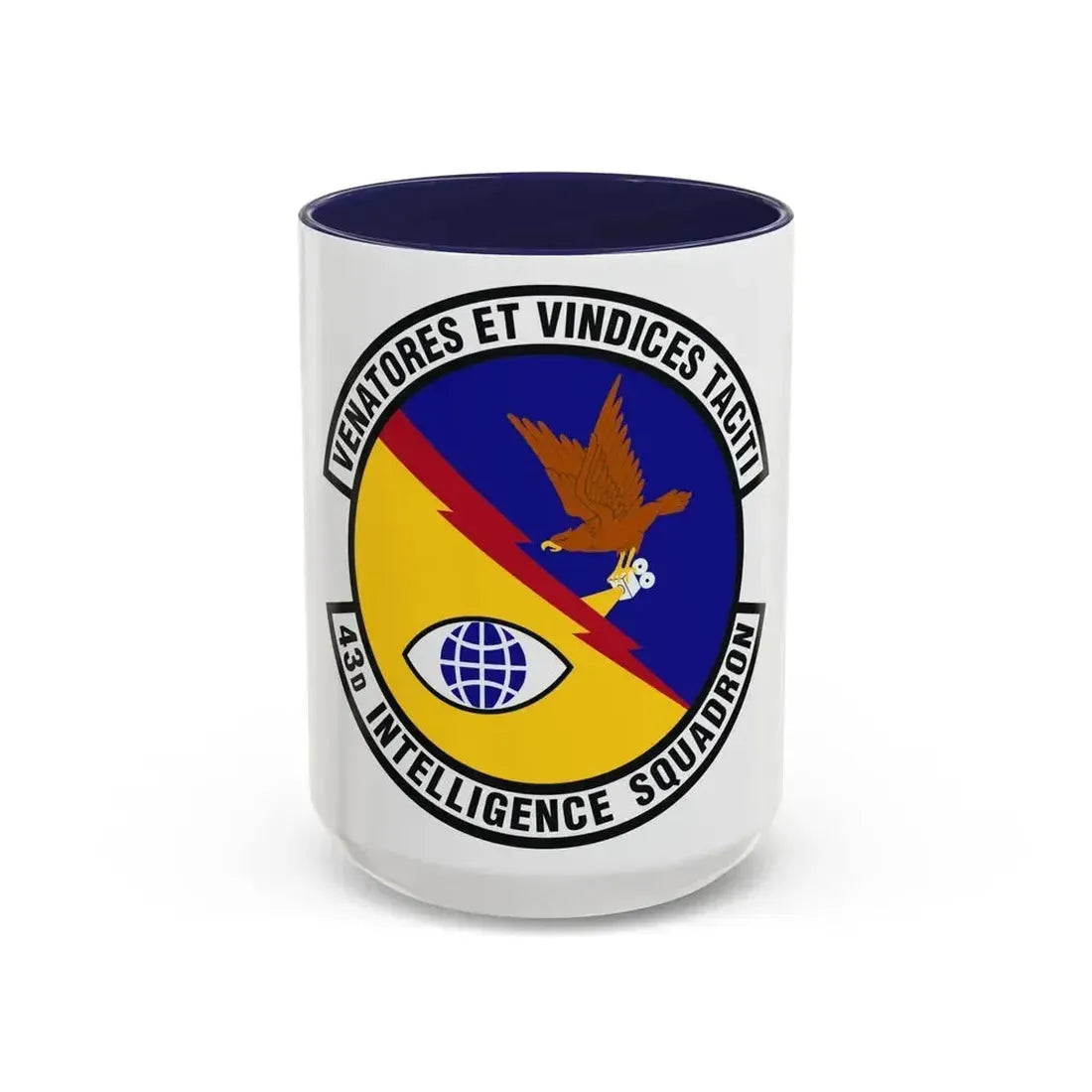 43d Intelligence Squadron (U.S. Air Force) Accent Coffee Mug 15oz Navy - Go Mug Yourself