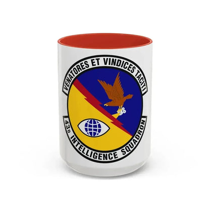 43d Intelligence Squadron (U.S. Air Force) Accent Coffee Mug 15oz Red - Go Mug Yourself