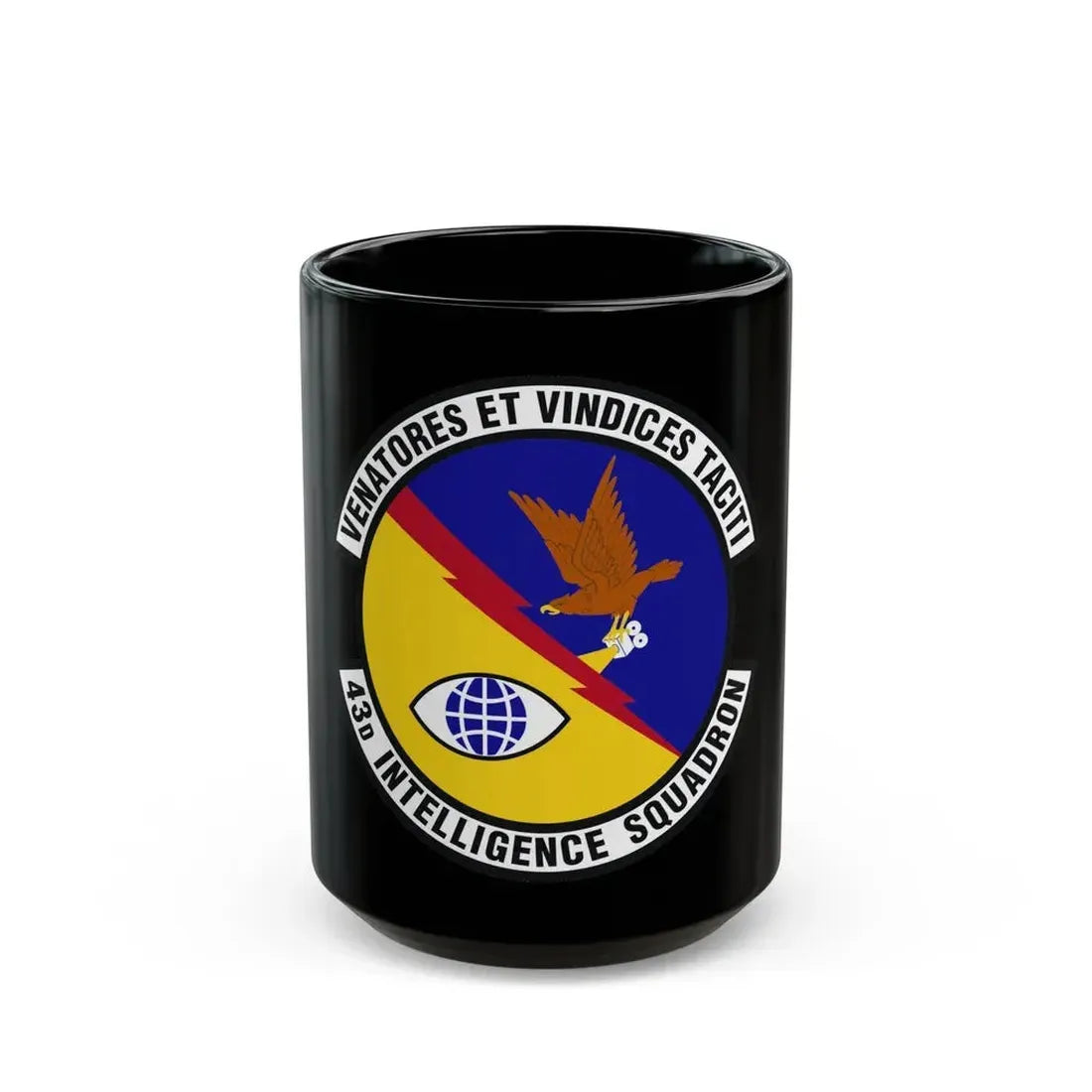 43d Intelligence Squadron (U.S. Air Force) Black Coffee Mug 15oz - Go Mug Yourself
