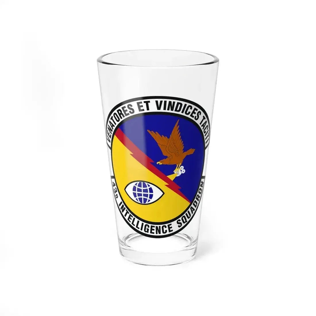 43d Intelligence Squadron (U.S. Air Force) Pint Glass 16oz 16oz - Go Mug Yourself