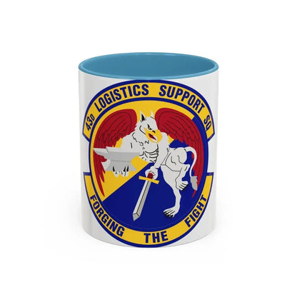 43d Logistics Support Squadron (U.S. Air Force) Accent Coffee Mug 11oz Light Blue - Go Mug Yourself