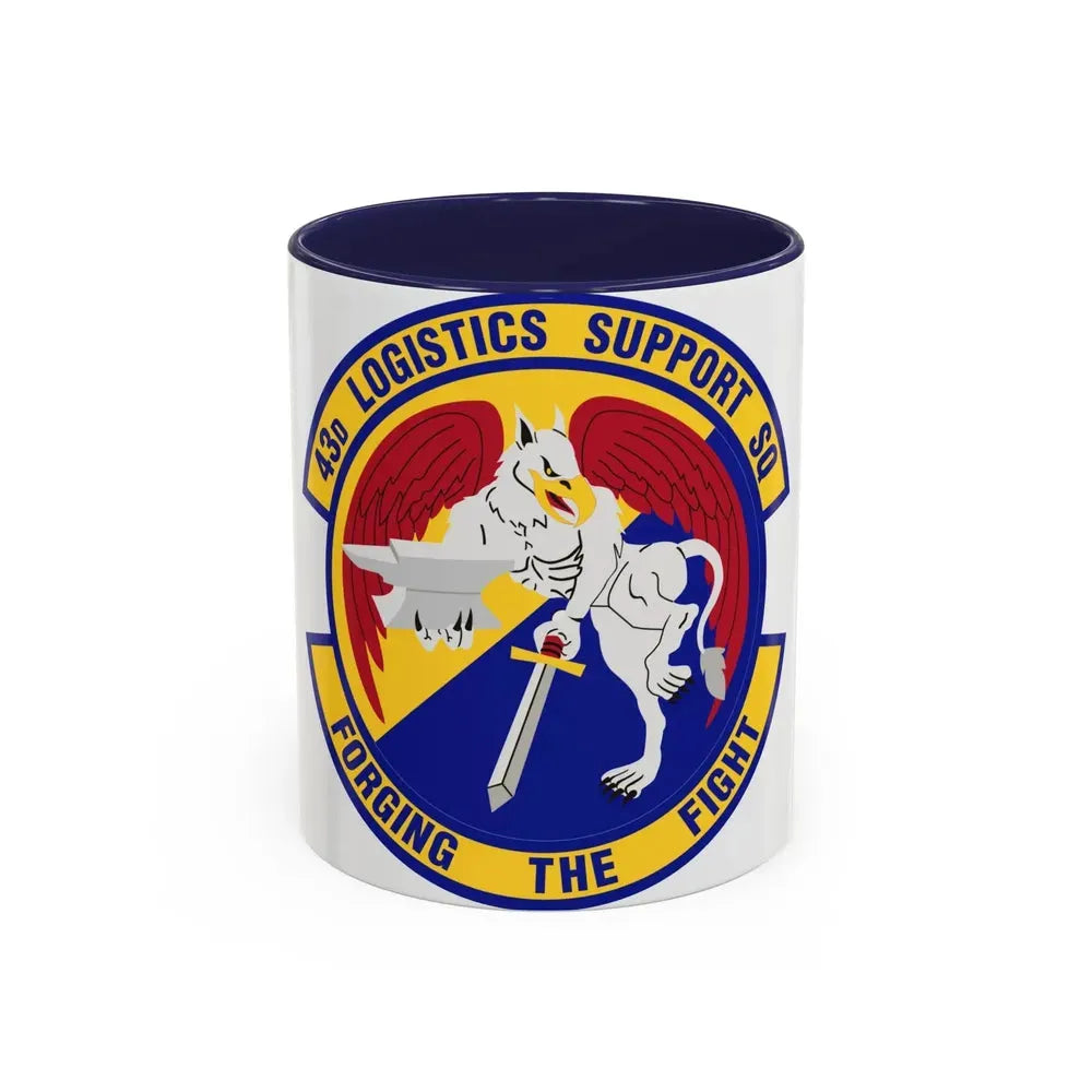 43d Logistics Support Squadron (U.S. Air Force) Accent Coffee Mug 11oz Navy - Go Mug Yourself