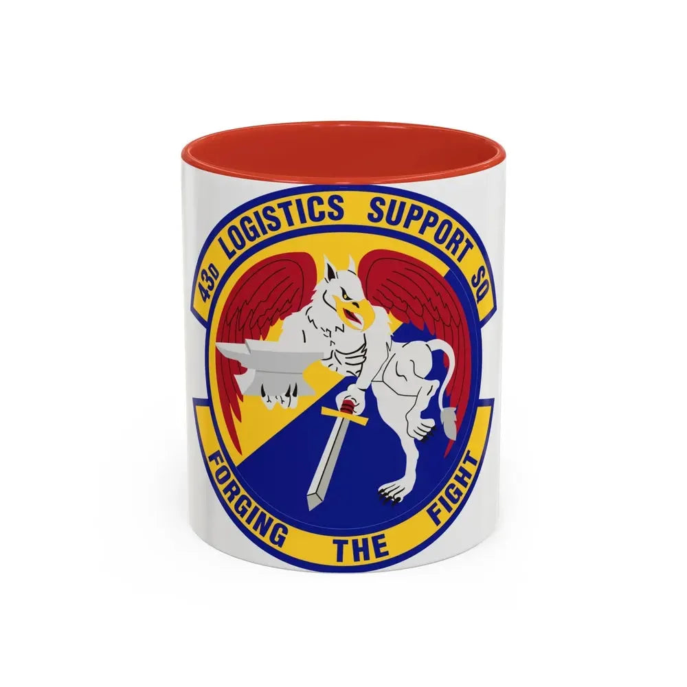 43d Logistics Support Squadron (U.S. Air Force) Accent Coffee Mug 11oz Red - Go Mug Yourself