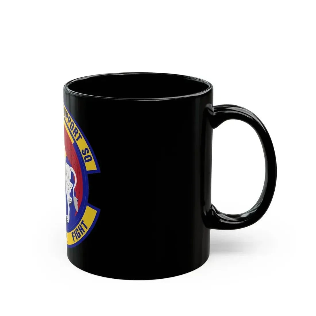 43d Logistics Support Squadron (U.S. Air Force) Black Coffee Mug - Go Mug Yourself