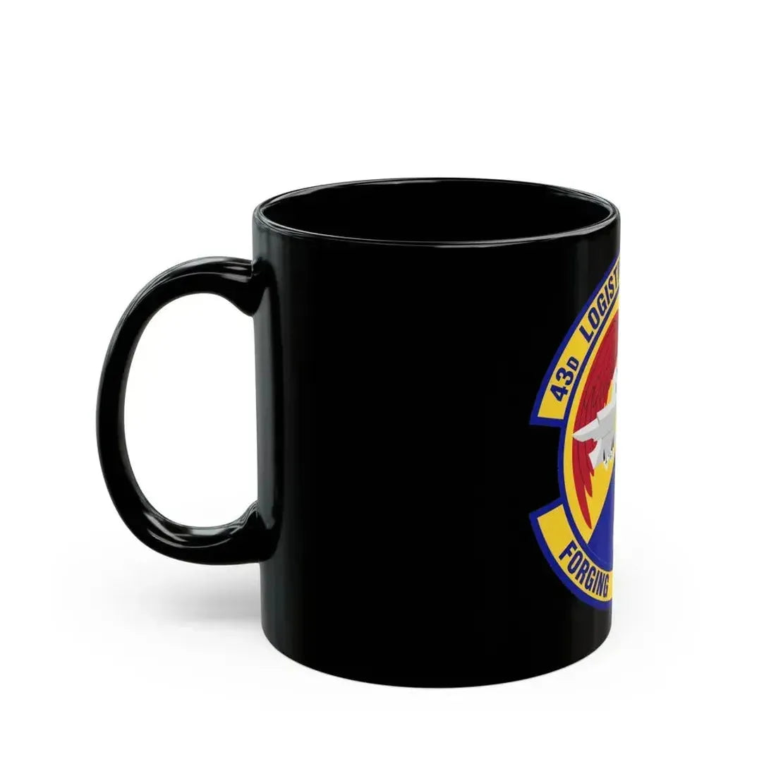 43d Logistics Support Squadron (U.S. Air Force) Black Coffee Mug - Go Mug Yourself