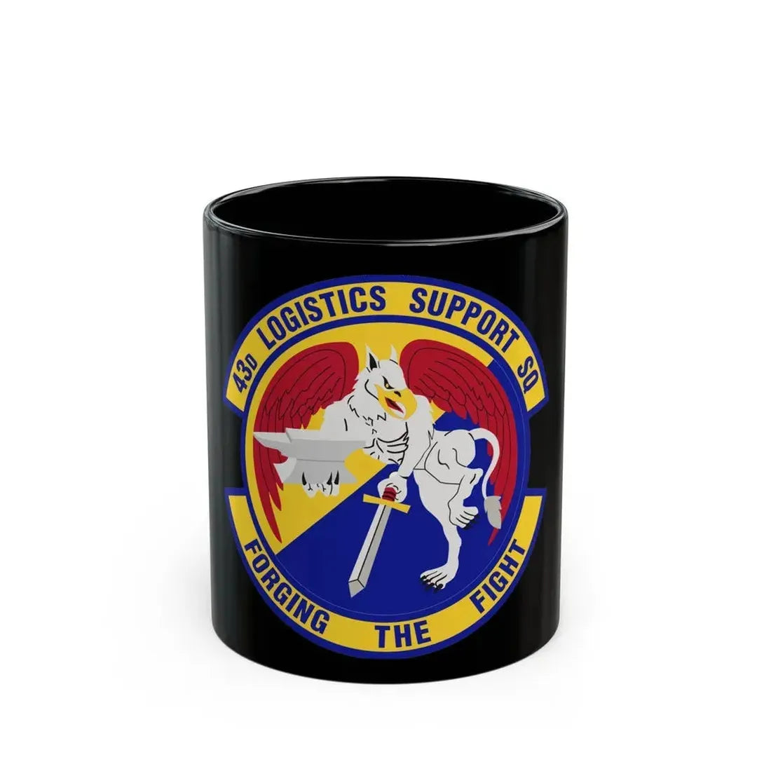 43d Logistics Support Squadron (U.S. Air Force) Black Coffee Mug - Go Mug Yourself