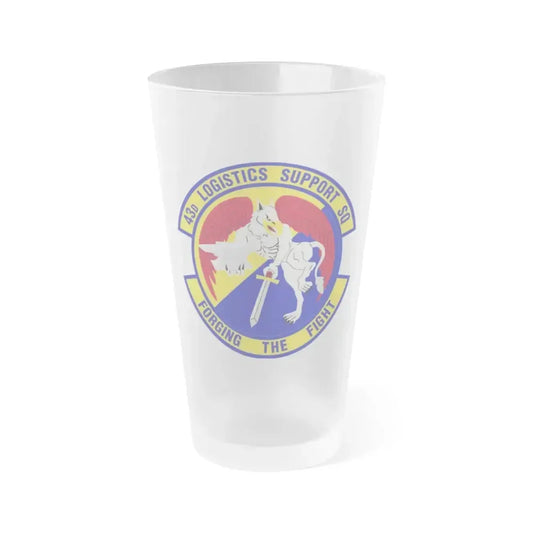43d Logistics Support Squadron (U.S. Air Force) Frosted Pint Glass 16oz 16oz Frosted - Go Mug Yourself