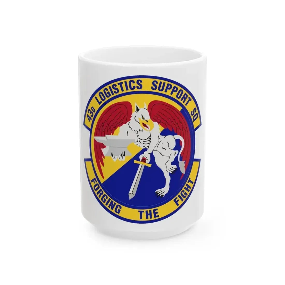 43d Logistics Support Squadron (U.S. Air Force) White Coffee Mug 15oz - Go Mug Yourself