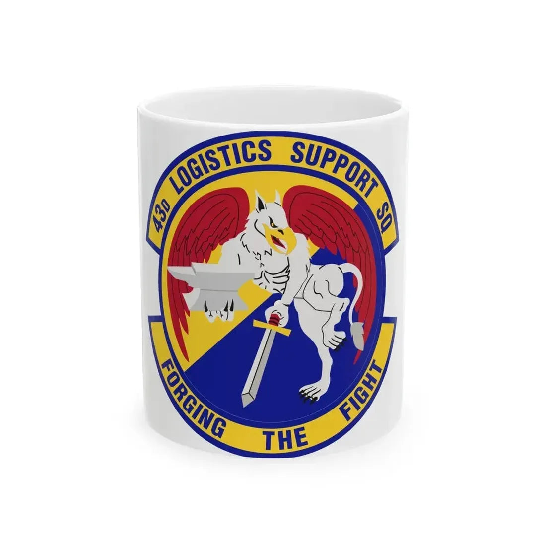 43d Logistics Support Squadron (U.S. Air Force) White Coffee Mug - Go Mug Yourself