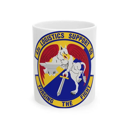 43d Logistics Support Squadron (U.S. Air Force) White Coffee Mug - Go Mug Yourself