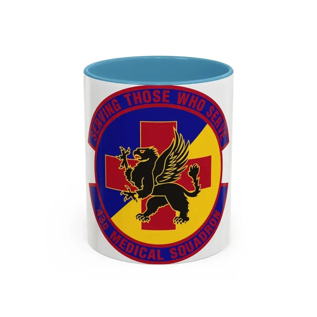 43d Medical Squadron (U.S. Air Force) Accent Coffee Mug 11oz Light Blue - Go Mug Yourself