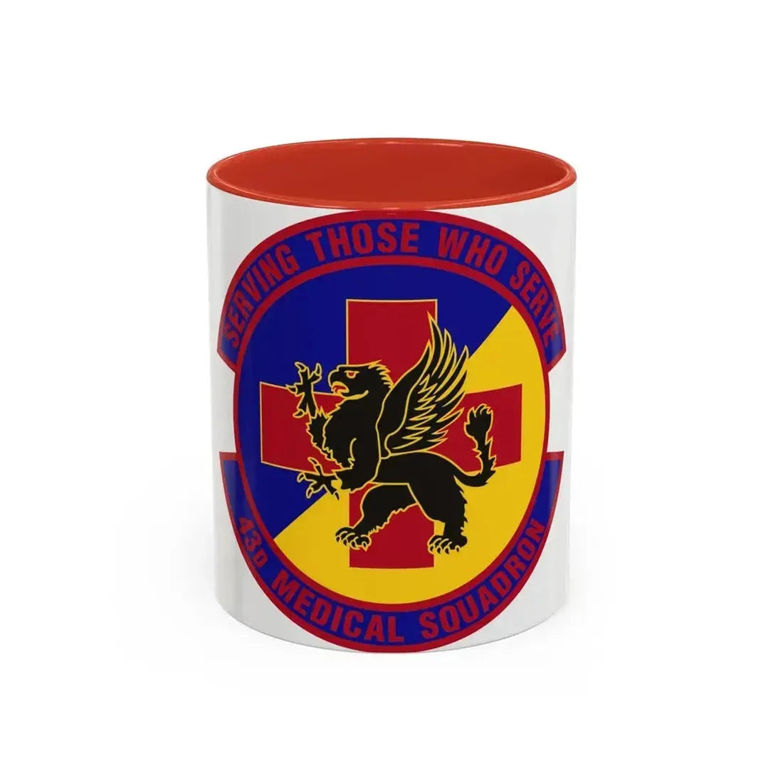 43d Medical Squadron (U.S. Air Force) Accent Coffee Mug 11oz Red - Go Mug Yourself
