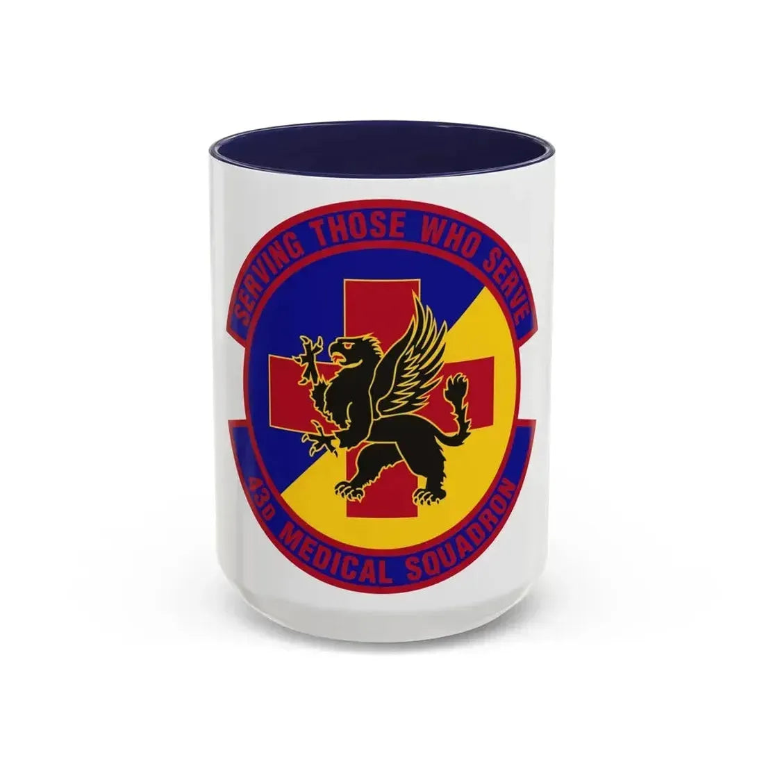 43d Medical Squadron (U.S. Air Force) Accent Coffee Mug 15oz Navy - Go Mug Yourself
