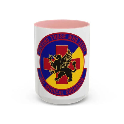 43d Medical Squadron (U.S. Air Force) Accent Coffee Mug 15oz Pink - Go Mug Yourself