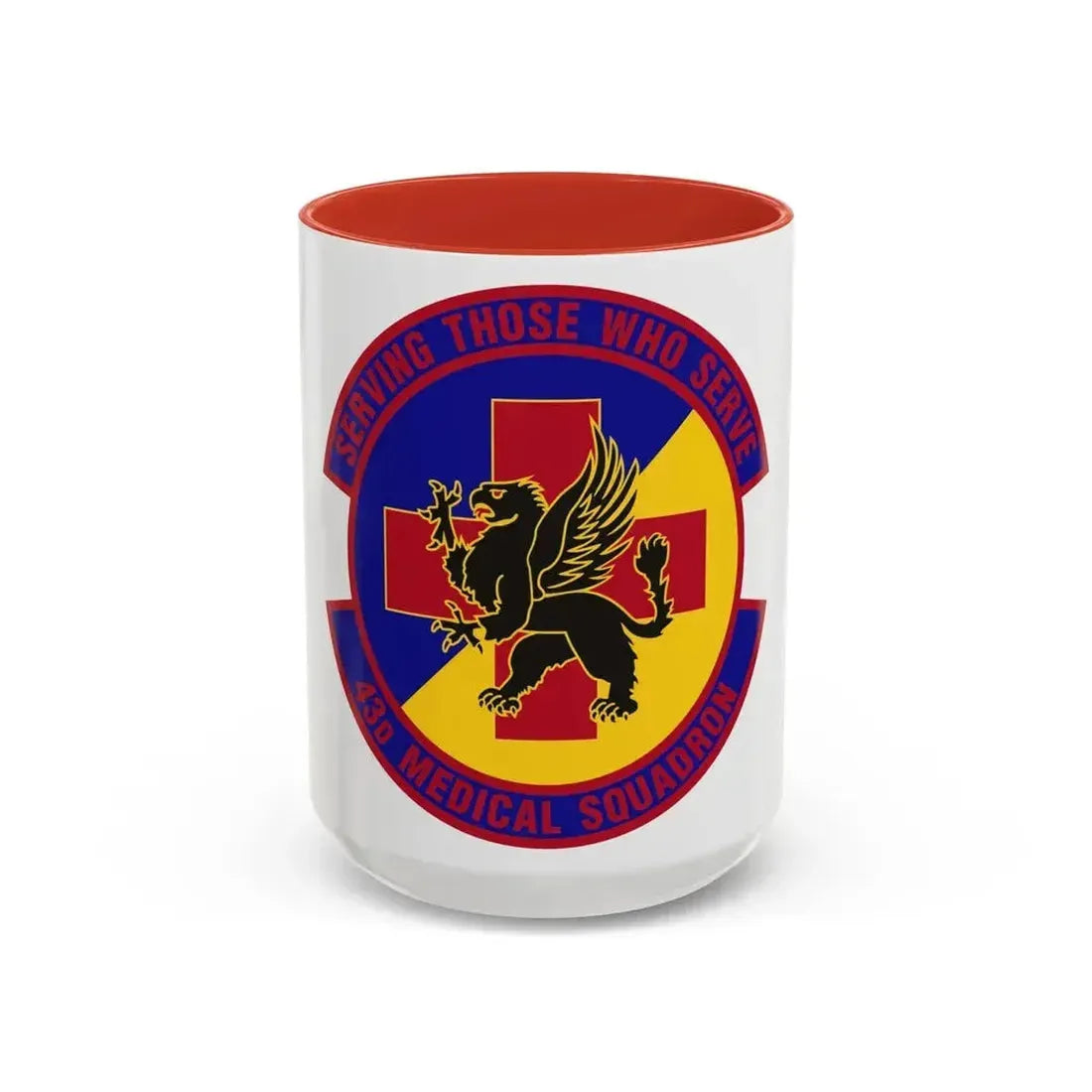 43d Medical Squadron (U.S. Air Force) Accent Coffee Mug 15oz Red - Go Mug Yourself