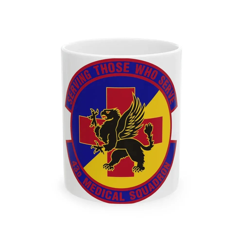 43d Medical Squadron (U.S. Air Force) White Coffee Mug 11oz - Go Mug Yourself