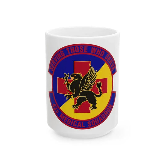 43d Medical Squadron (U.S. Air Force) White Coffee Mug 15oz - Go Mug Yourself