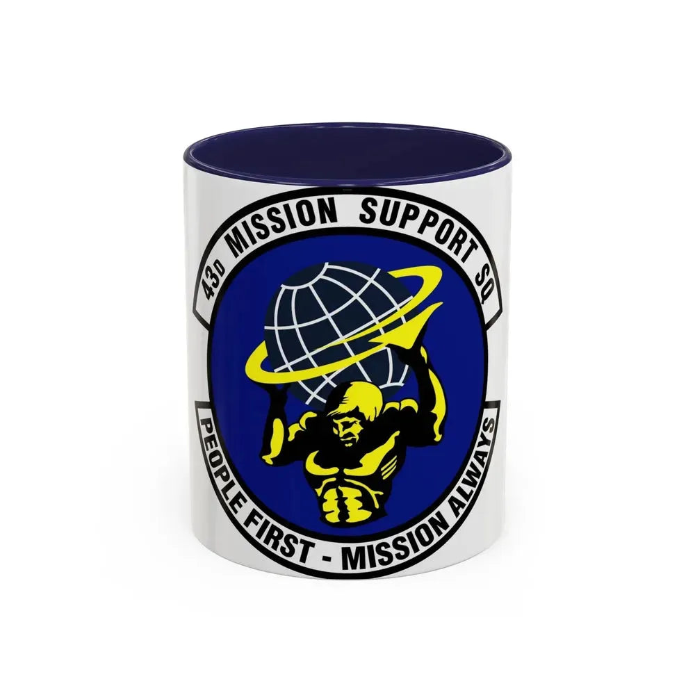 43d Mission Support Squadron (U.S. Air Force) Accent Coffee Mug 11oz Navy - Go Mug Yourself