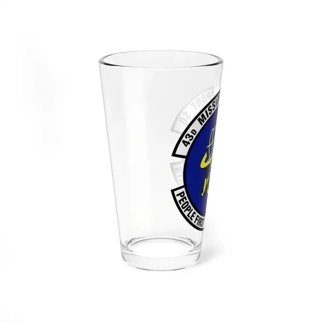 43d Mission Support Squadron (U.S. Air Force) Pint Glass 16oz - Go Mug Yourself
