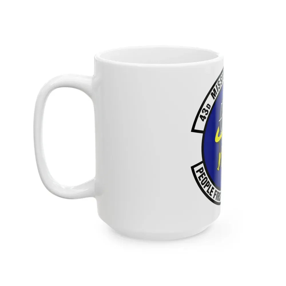 43d Mission Support Squadron (U.S. Air Force) White Coffee Mug - Go Mug Yourself