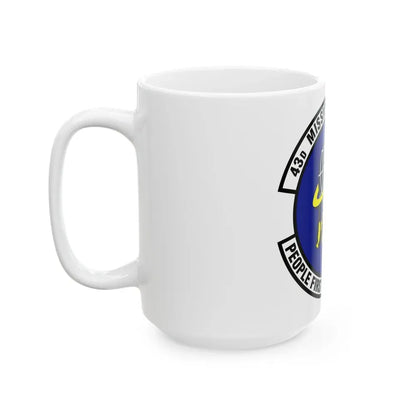 43d Mission Support Squadron (U.S. Air Force) White Coffee Mug - Go Mug Yourself