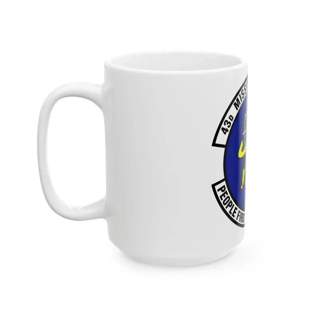 43d Mission Support Squadron (U.S. Air Force) White Coffee Mug - Go Mug Yourself