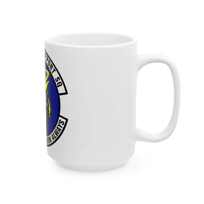 43d Mission Support Squadron (U.S. Air Force) White Coffee Mug - Go Mug Yourself