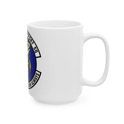 43d Mission Support Squadron (U.S. Air Force) White Coffee Mug - Go Mug Yourself