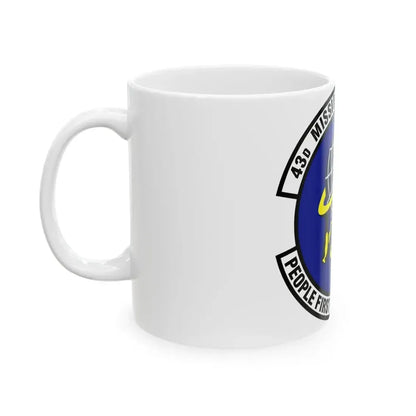 43d Mission Support Squadron (U.S. Air Force) White Coffee Mug - Go Mug Yourself