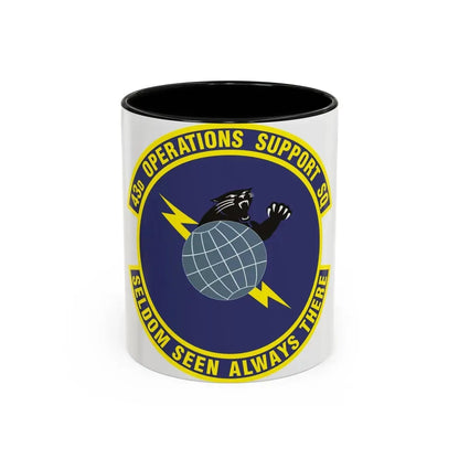 43d Operations Support Squadron (U.S. Air Force) Accent Coffee Mug 11oz Black - Go Mug Yourself