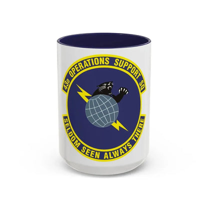43d Operations Support Squadron (U.S. Air Force) Accent Coffee Mug 15oz Navy - Go Mug Yourself