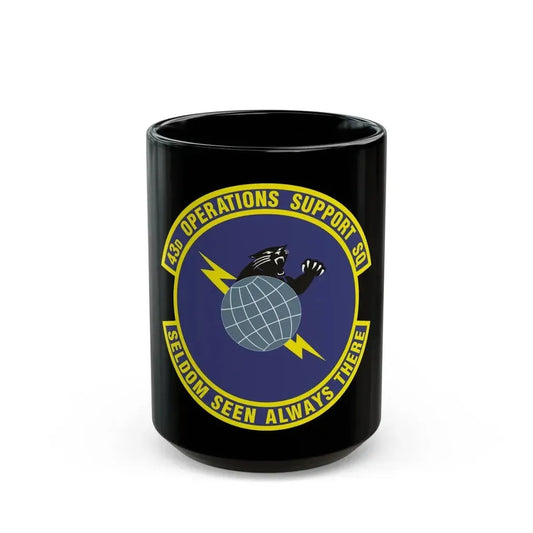 43d Operations Support Squadron (U.S. Air Force) Black Coffee Mug 15oz - Go Mug Yourself