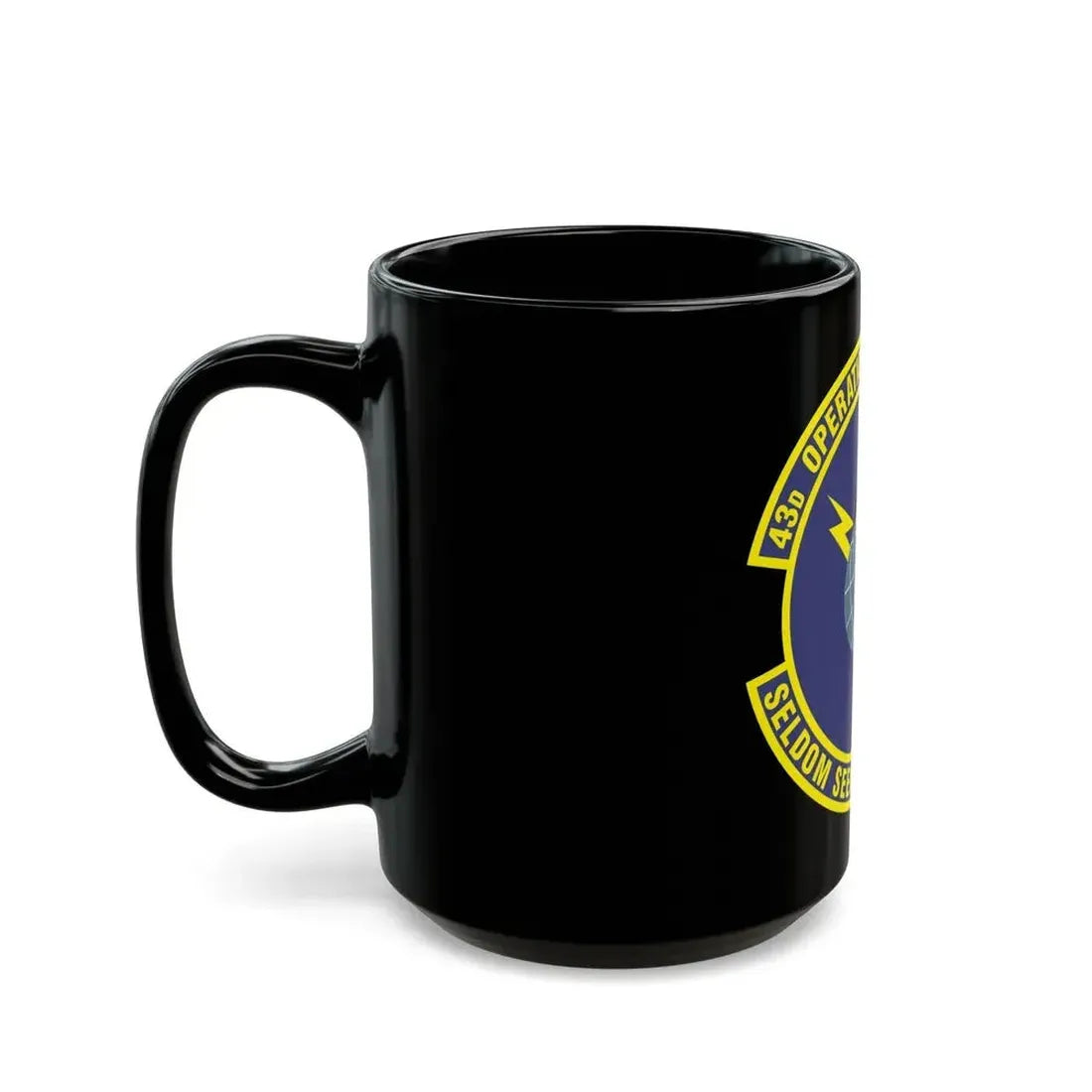 43d Operations Support Squadron (U.S. Air Force) Black Coffee Mug - Go Mug Yourself