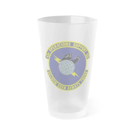 43d Operations Support Squadron (U.S. Air Force) Frosted Pint Glass 16oz 16oz Frosted - Go Mug Yourself